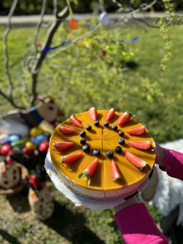 Mangový cheesecake